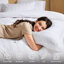 Housse de couette tissée à rayures avec enveloppe - Couvre-oreillers, confortable et élégante, simple à très grand, 3 pièces, toxine