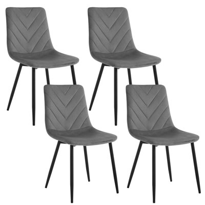 43.5cm H Velvet Upholstered Side Chair