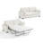 Queen Size 2-in-1 Pull-out Sofa Bed Convertible Chenille Sofa With 20w Fast Charging Led Light Memory Foam Couch Cushion Trim Rv Sleeper Sofa-1360477280