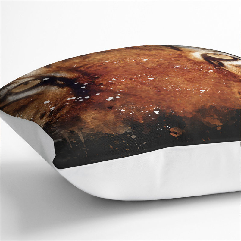 Tiger Vol.6 Scatter Cushion, White, 40cm H x 40cm W x 15cm D