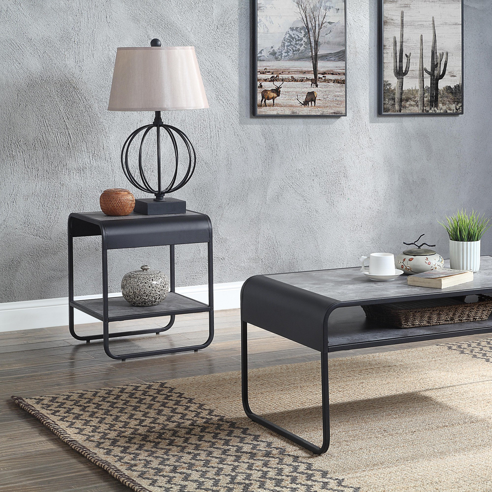 DIY Modern Minimalist Accent Table Reference: Red Barrel Studio Modern Minimalist End Table