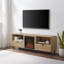 Meuble télé Coastal avec foyer, centre média, console télé