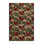 Machine Washable Botanical Brown Area Rug