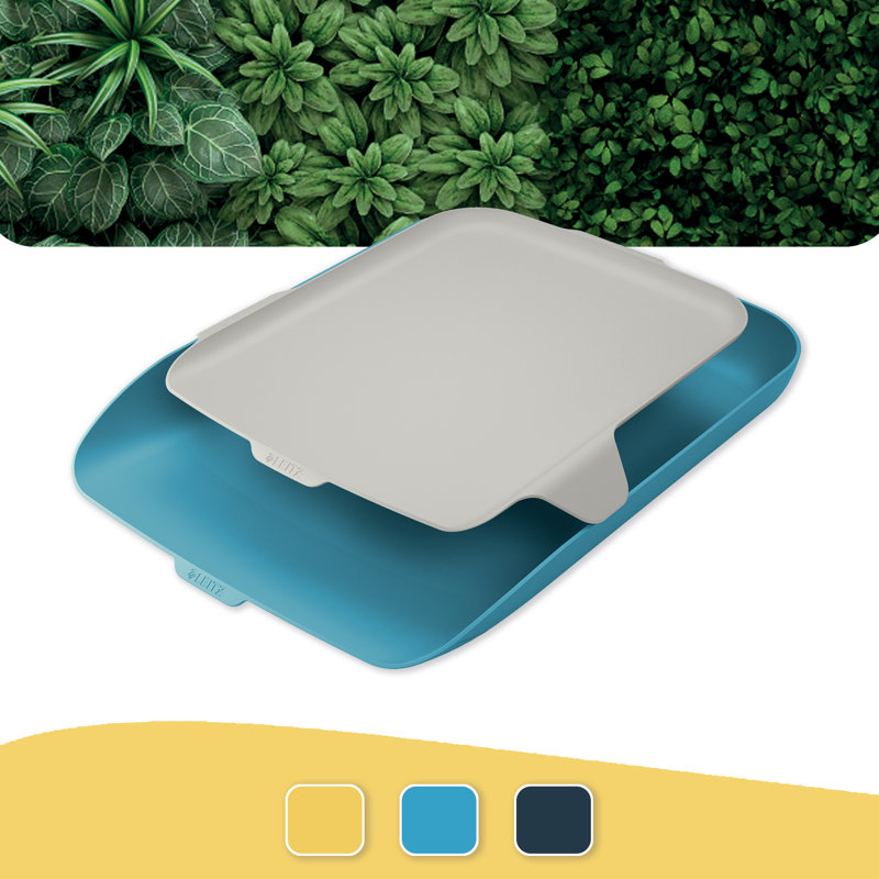 Cosy Plastic Stackable Desk Organiser, Blue