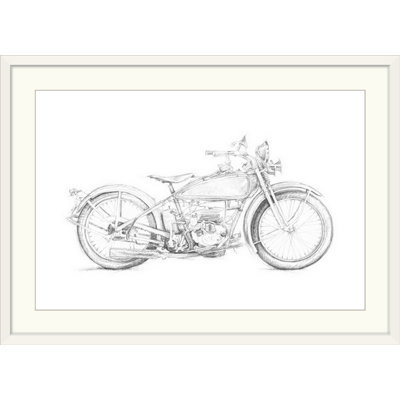 Motorcycle Sketch " Motorcycle Sketch IV " by Megan Meagher