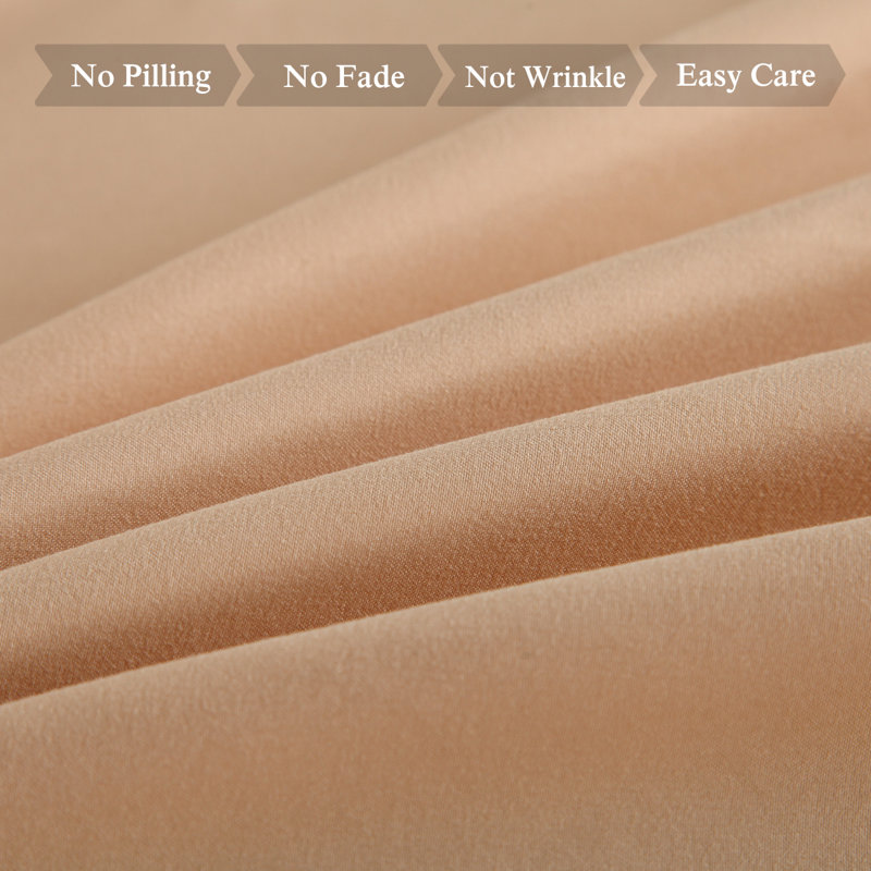 Dayville Microfiber Sheet Set, Twin, Beige