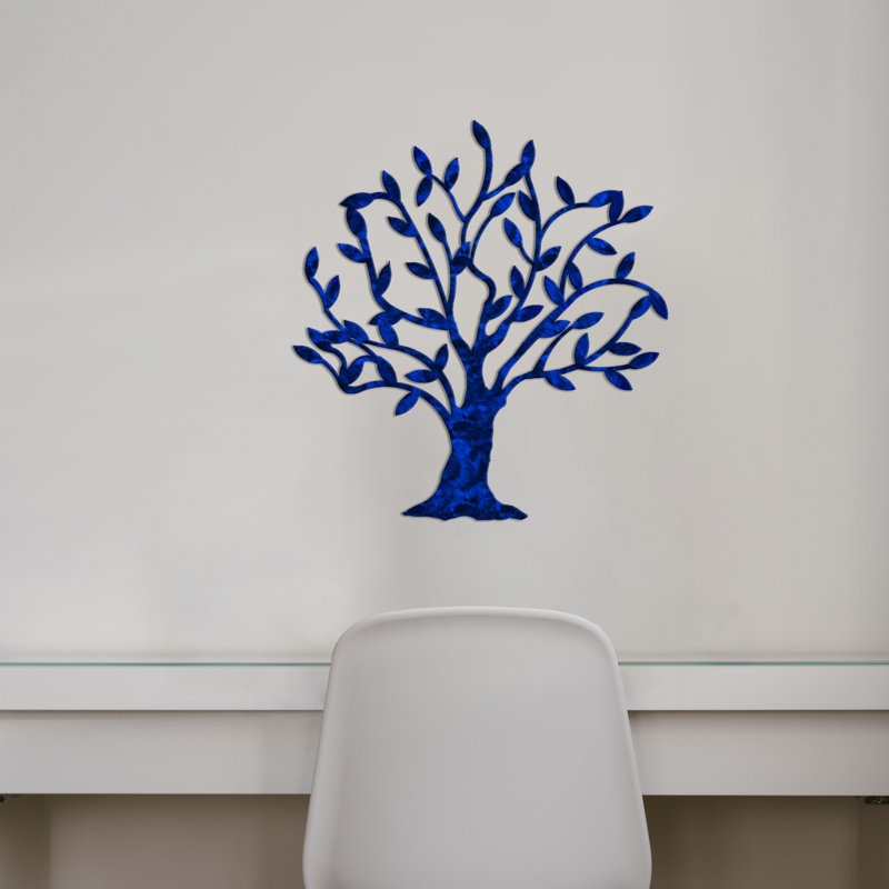 Décoration en métal Dream Tree, Bleu bonbon