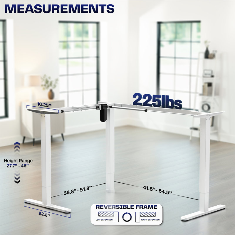 Structure de bureau VIVO, H 27,7 po x l 39,3 po x P 38,8 po, Blanc