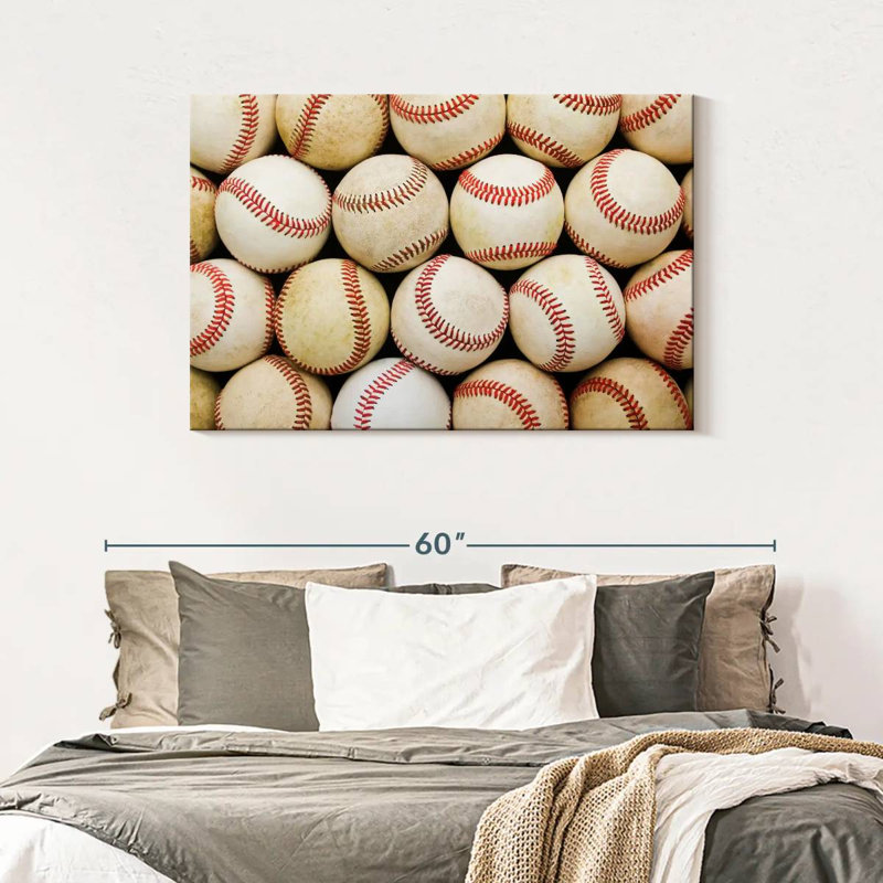 Sireci Aged Baseballs, 30" H x 45" W