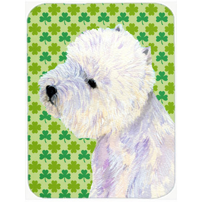 Planche à découper en verre à caroline st. patrick westie st. patrick Shamrock Lucky Irish