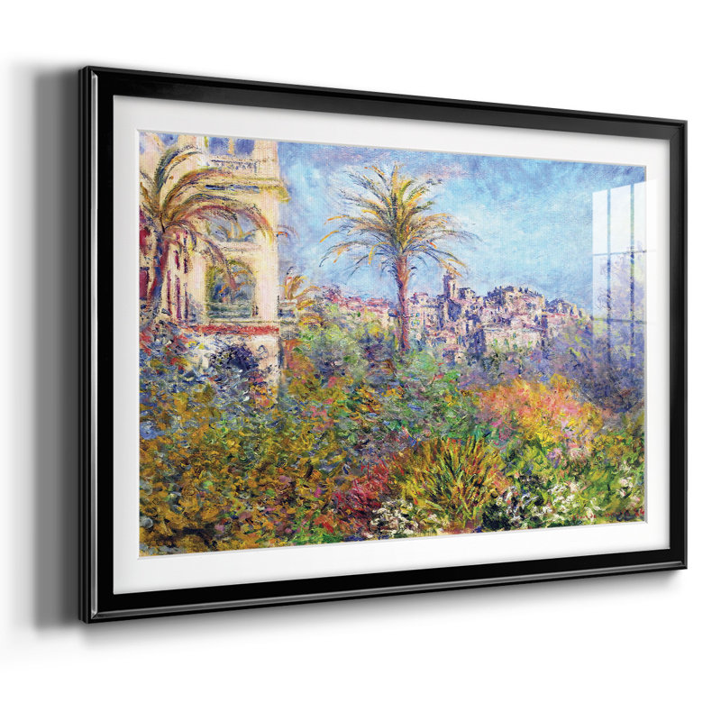 " Villas At Bordighera 03, 1884 ", Black, 27" H x 39" W x 1.5" D