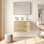 Cove 30'' Fully Assembled Wall Mounted Bathroom Vanity with Ceramic Sink Top,  Floating Bathroom Bathroom Vanities-122121900