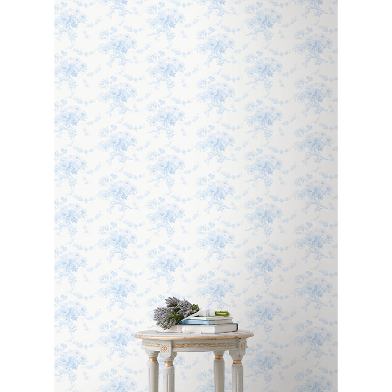 Papier peint Pasadena Ikat Breezy, Bleu