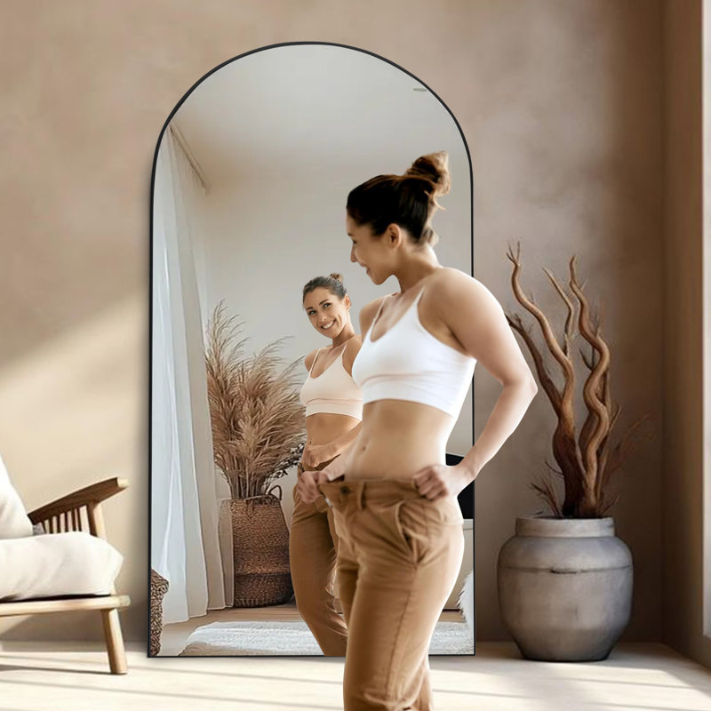 Miroir pleine grandeur Andin, Noir, 71 po x 32 po