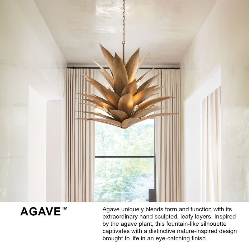Agave 12 - Light Unique Geometric Chandelier