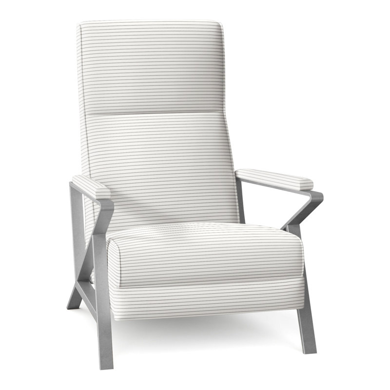 Infinity 28.25" Wide Manual Standard Recliner, Brushed Nickel, Perigold Birchbox Tuxedo