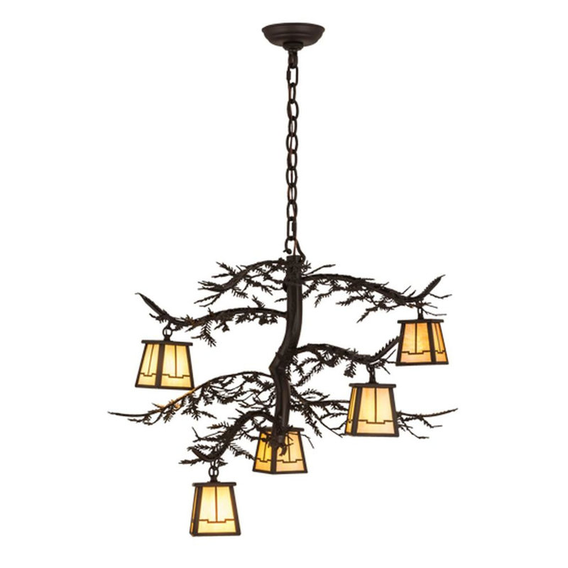 Pine Branch 5 - Light Chandelier