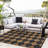 Diamond Outdoor Mats Plastic Straw Rug Outdoor Leisure Waterproof Carpet Garden Terrace Balcony Picnic Mat for Porch RV Deck Camping Backyard-87177047