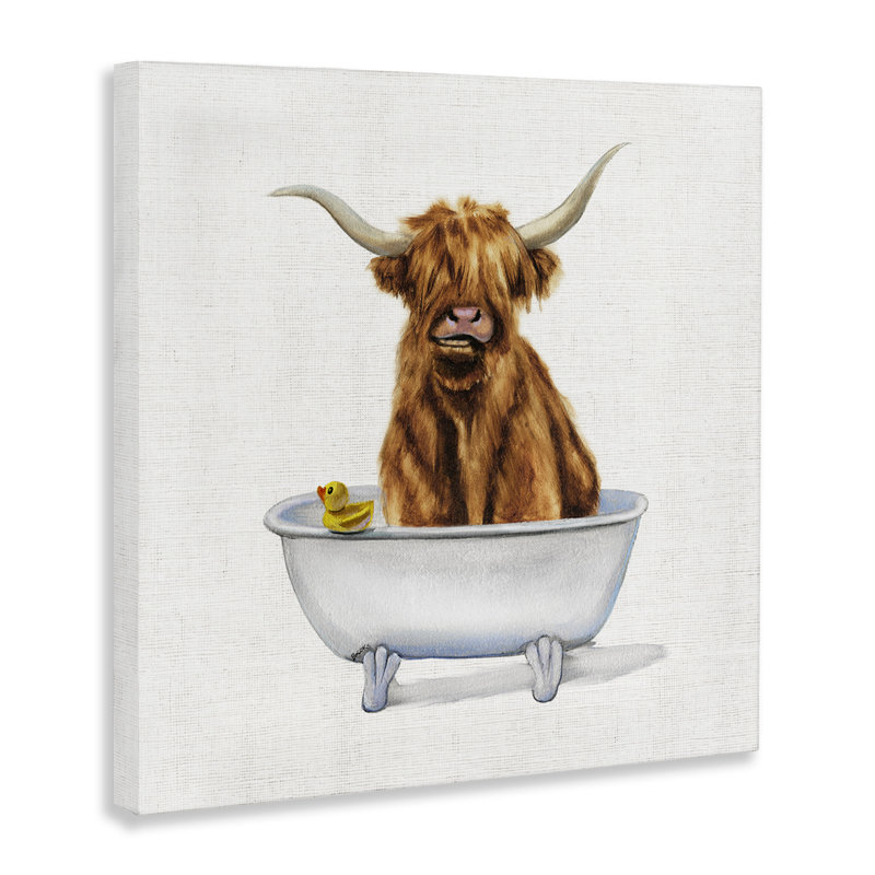 «Shaggy Country» par Donna Brooks - Peinture sur toile, H 30 po x l 30 po