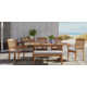 Summerton 84.5'' Rectangular 6 - Person Outdoor Dining Set with Cushions
