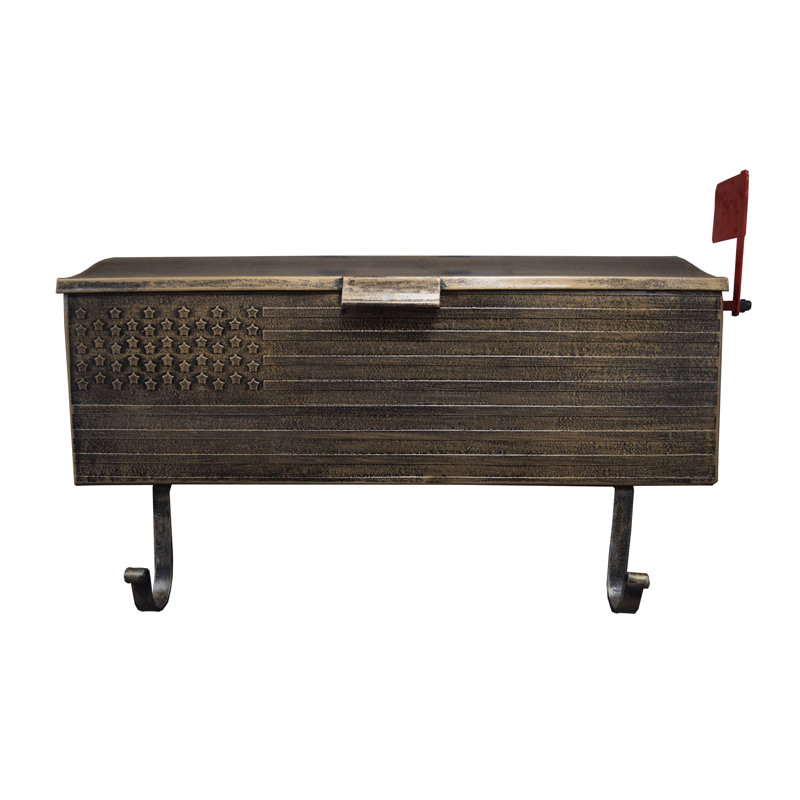 Boîte aux lettres murale, Bronze antique