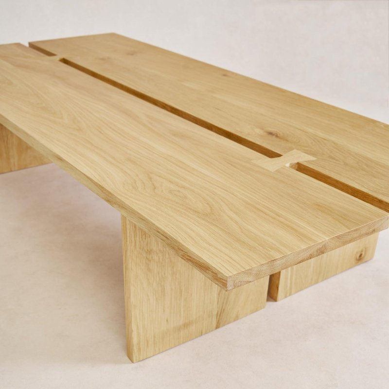 Kyoto Coffee Table, Natural, 13" H x 50" L x 21" W