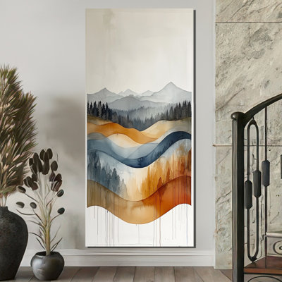 «Nykiria», paysage audacieux de montagne en automne III - montagnes, art mural