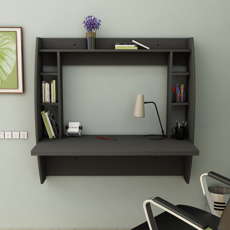 Floating Desk Rectangular Aidy, Anthracite