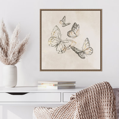 Butterfly Fly by Eli Jones Framed Canvas Wall Art Print