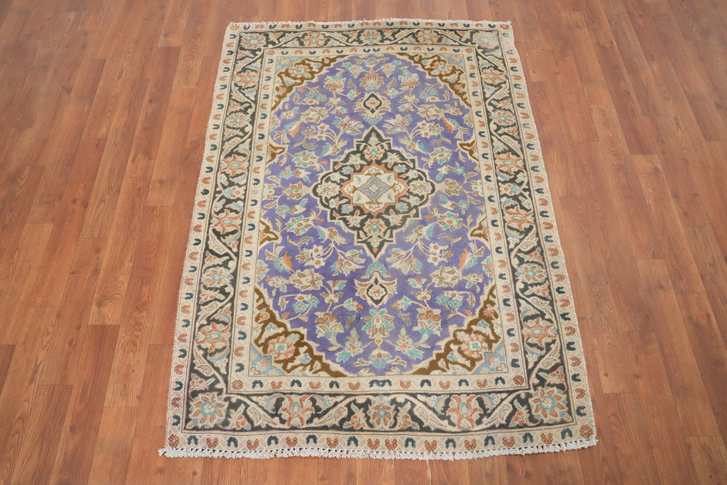 Wildon Home® Traditional Wool Floral Rug 3x5 | Wayfair