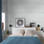 Bohemian Floral Wallpaper Grey and White