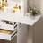 Vanity Table Set with 3 Adjustable Lighted Mirror and Storage Chair