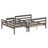Wood Twin XL Over Queen Bunk Bed With Ladder