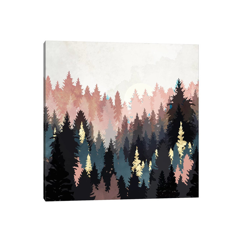 " Spring Forest Light ", Wrapped Canvas, 18" H x 18" W x 1.5" D