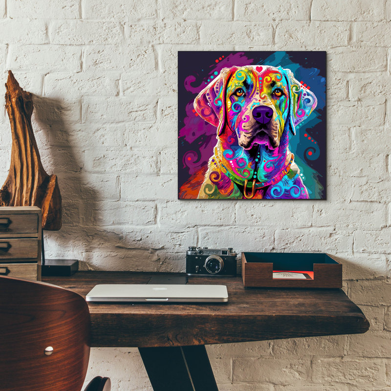 " Lab " by Dean Russo, 12" H x 12" W x 0.13" D