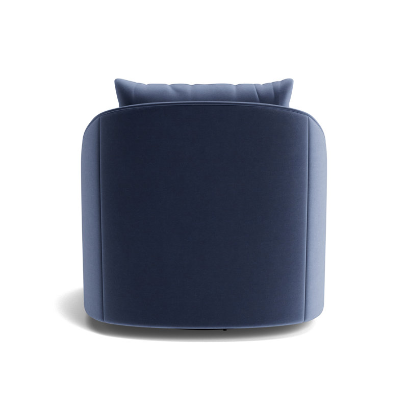 Laurel Swivel Chair, Performance Velvet - Indigo