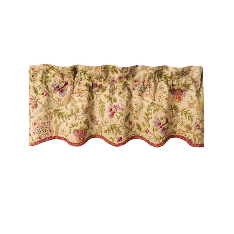 Waverly Imperial Dress 100% Cotton Sateen Valance, 15" W x 52" L