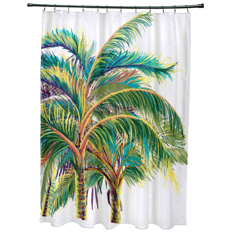 Rideau de douche simple Eastbourne, Blanc
