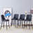Bar Stools Set of 4,Counter Height Bar Stools with Back,Modern Faux Leather Kitchen Stools-899347619-899347630