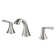 Pyramid Widespread 2-handle Bathroom Faucet with Drain Assembly