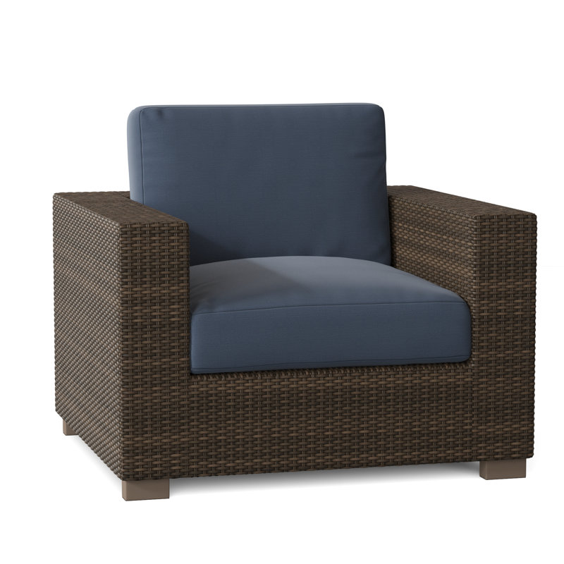 Chaise de patio avec coussins Montecito, Sunbrella® Spectrum denim