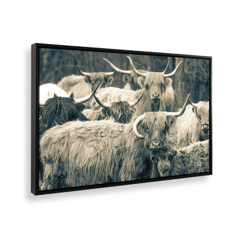 «Family Portrait» par Nathan Larson, reproduction d'art sur toile, Noir, H 8 po x l 12 po, Cadre flottant