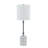 Lilly 34" Marble Table Lamp with Fabric Shade, Gray