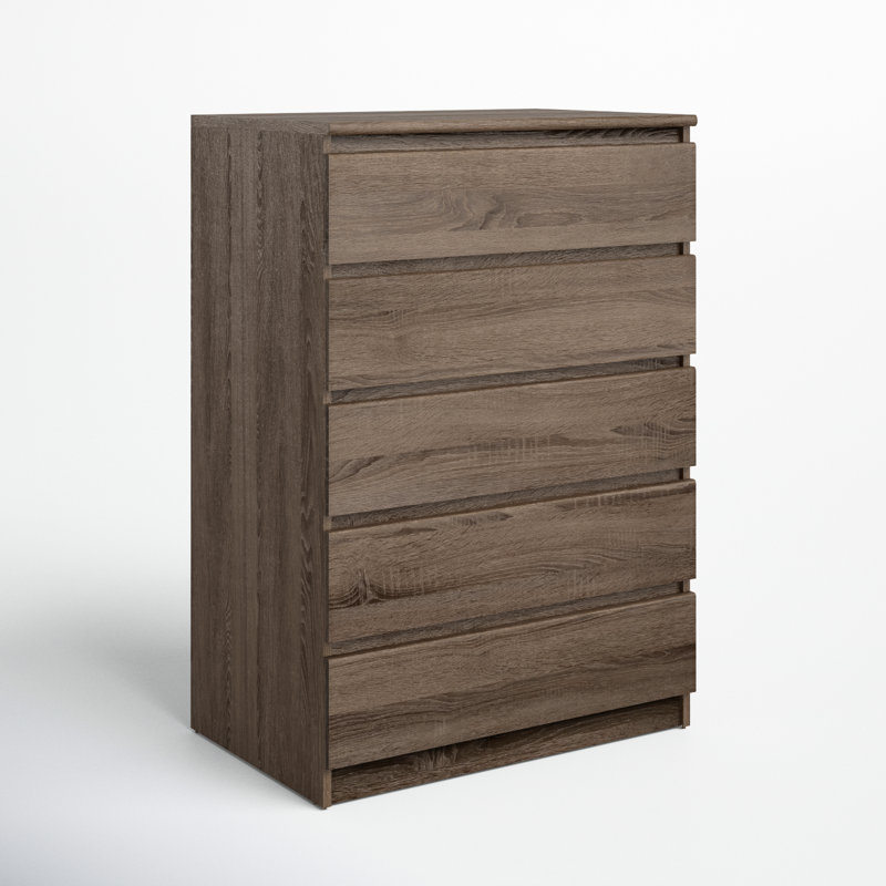 Jada 5 Drawer 30.31" W Chest, Truffle Oak