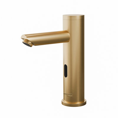 Gold Finish Touchless Automatic Sensor Faucet for Hygienic Bathroom Use
