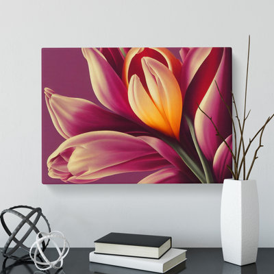 Beaming Flowers - Wrapped Canvas