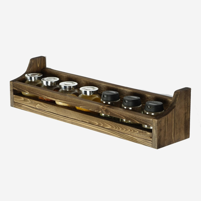 Support à épices rustique en bois