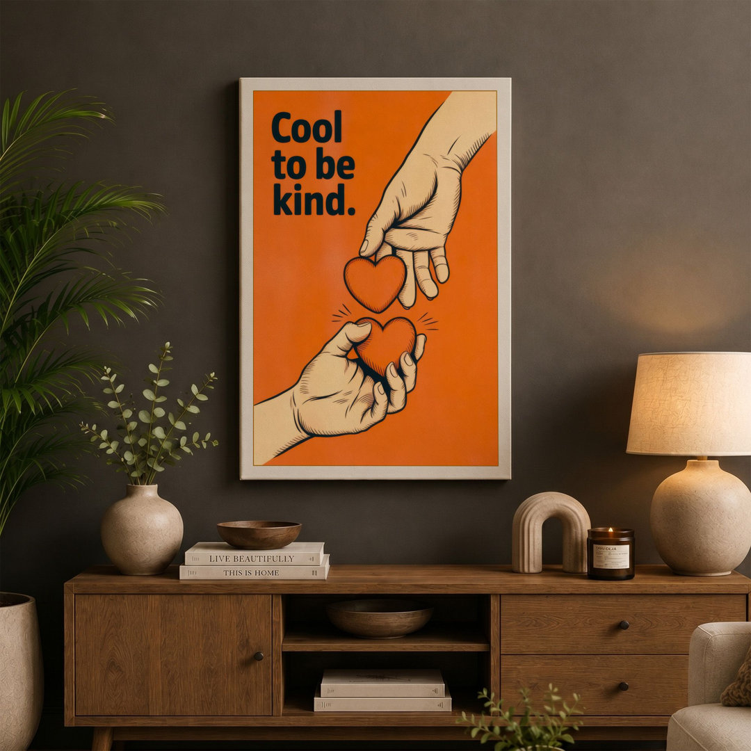 Cool to be Kind Modern - Wrapped Canvas