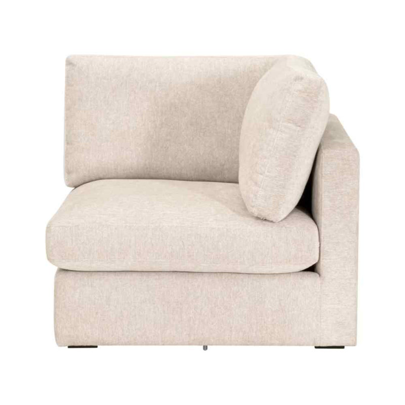 Chaise de coin modulaire en tissu Daley