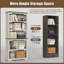 Bibliothèque standard à 5 tablettes, rangement et présentoir-2144956684